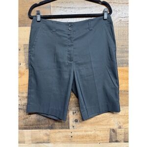 Nike Golf Dri-FIT Shorts Womens 10 Black Stretch Performance Inseam 10"